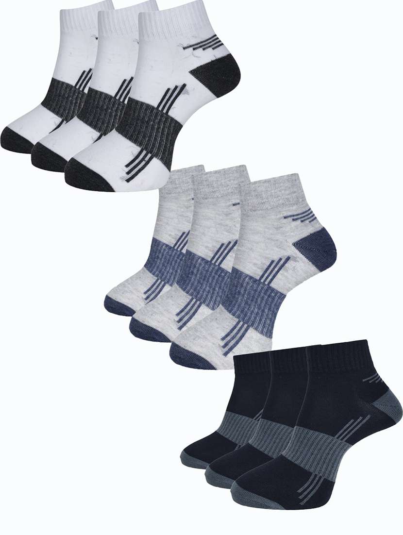 men self design ankle length socks combo