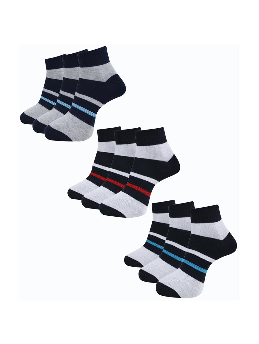 men color block ankle length socks combo - 21588719 - Zoom Image - 0