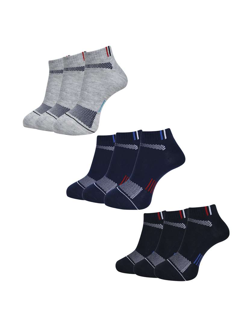 men self design ankle length socks combo