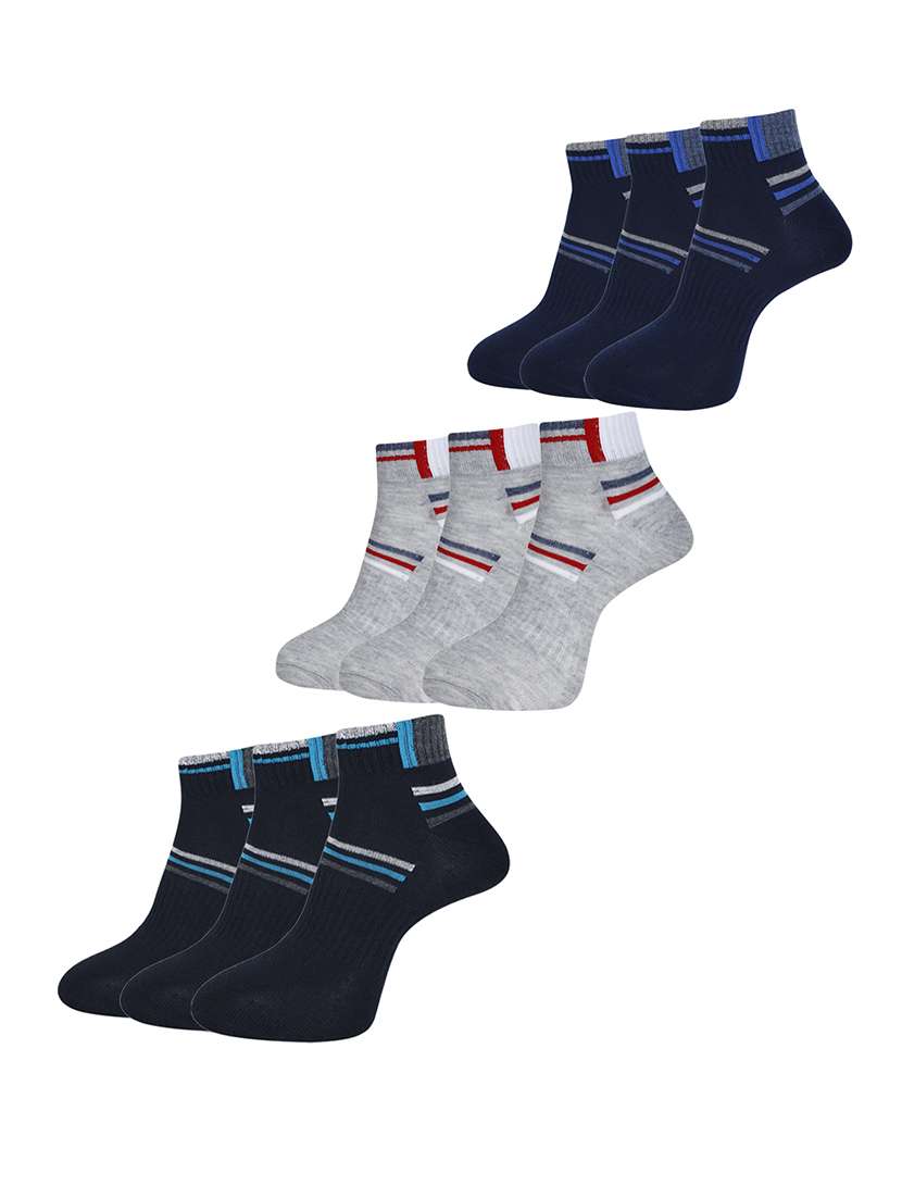 men self design ankle length socks combo - 21588743 -  Zoom Image - 0