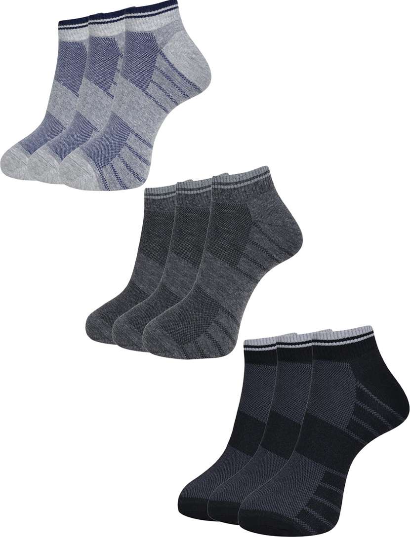 men self design ankle length socks combo