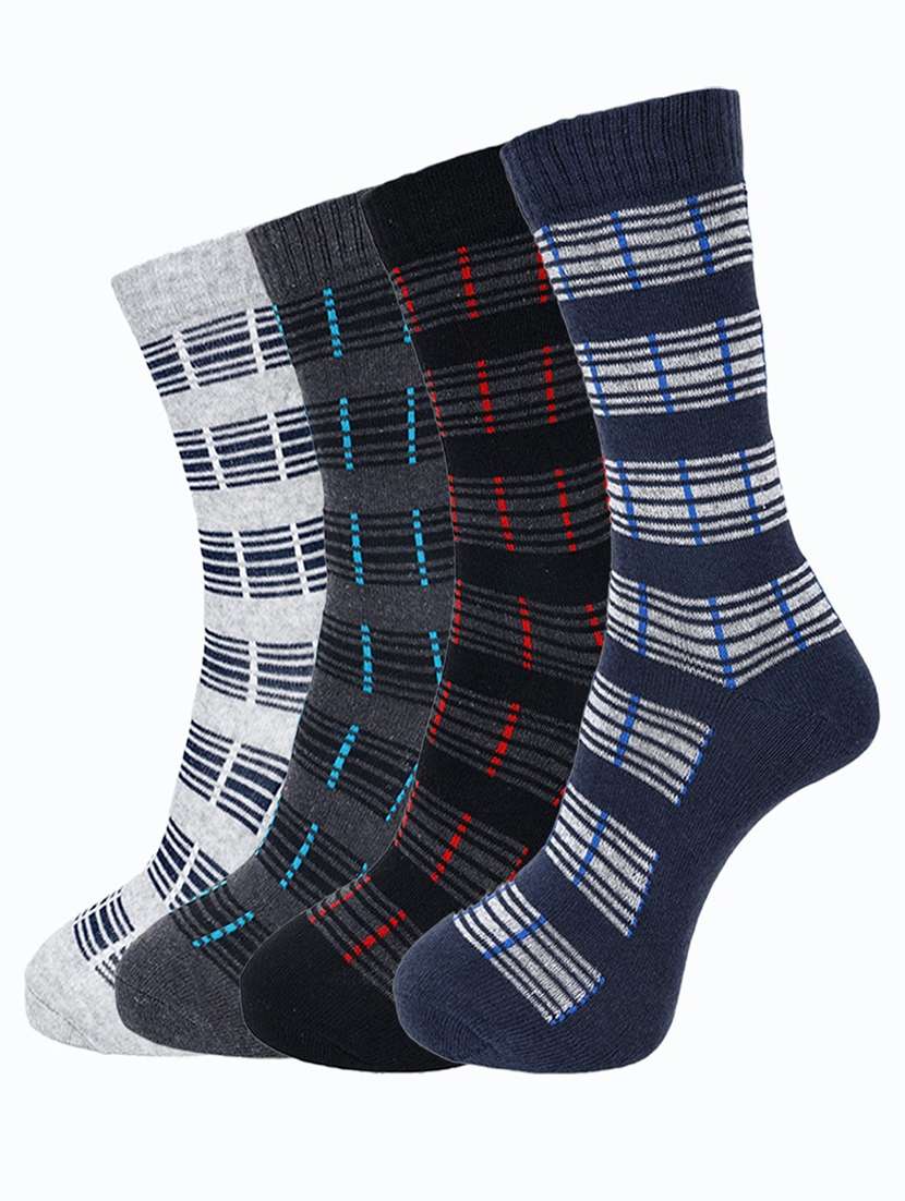 men self design above ankle length socks combo