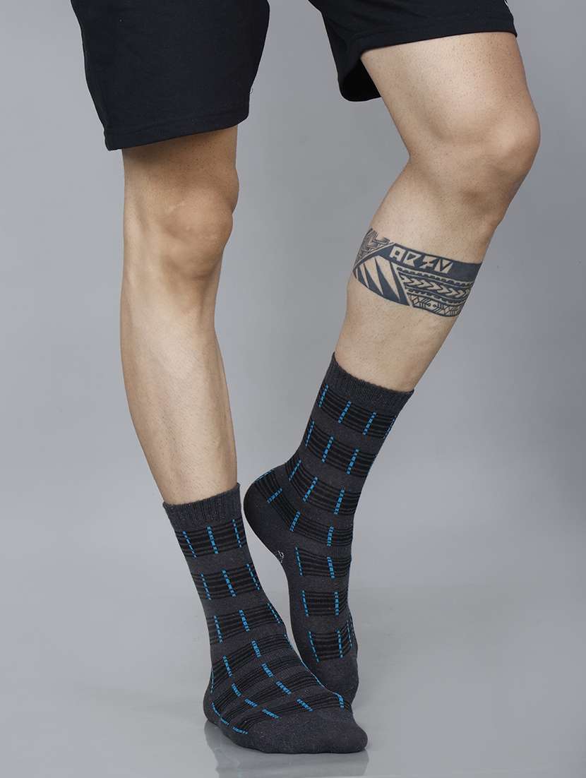 men self design above ankle length socks combo - 21588763 -  Standard Image - 3