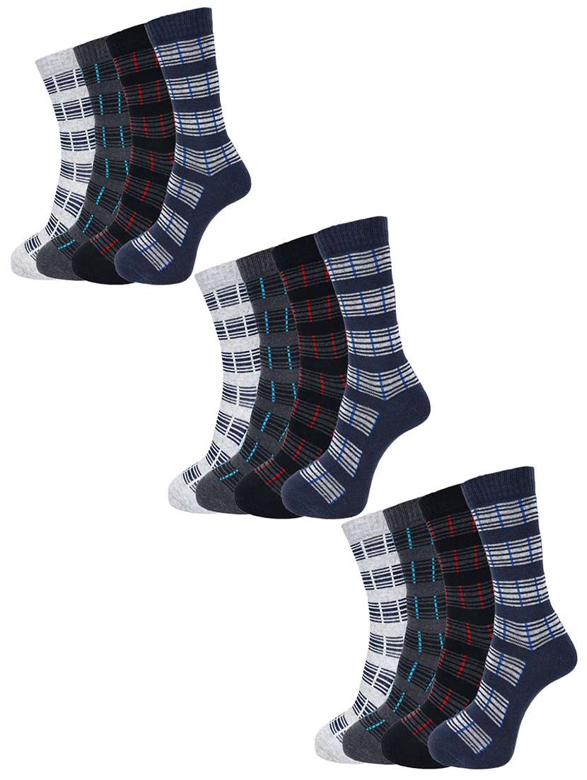 men self design above ankle length socks combo