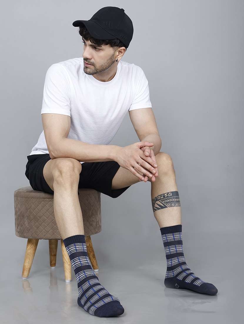men self design above ankle length socks combo - 21588764 -  Standard Image - 5