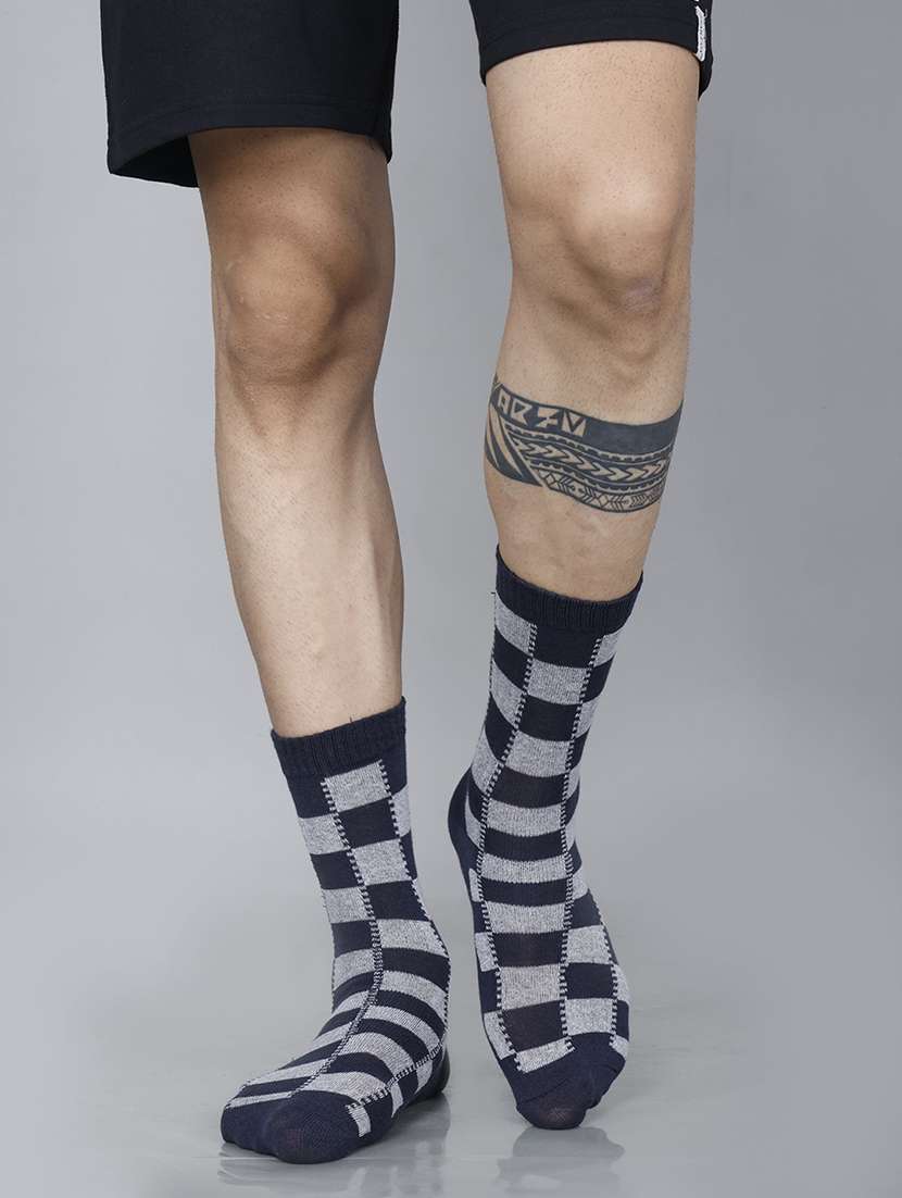 men self design above ankle length socks combo - 21588765 -  Standard Image - 3