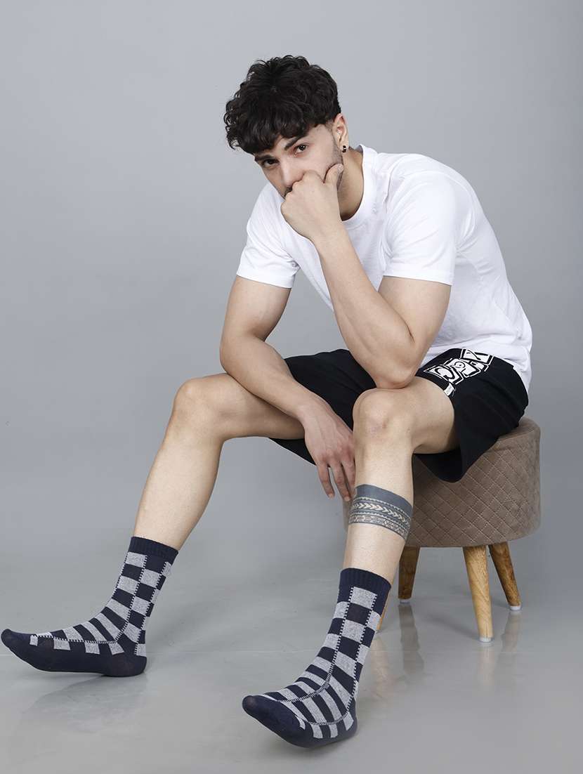 men self design above ankle length socks combo - 21588765 -  Standard Image - 5