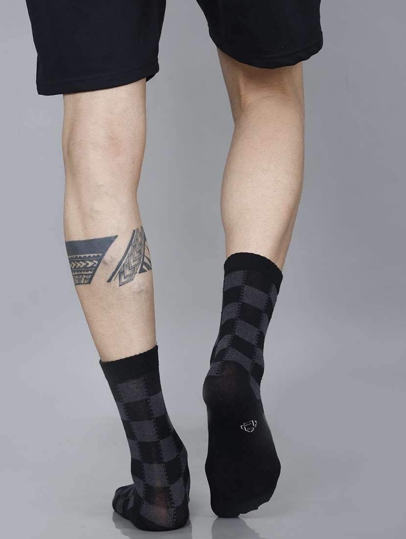 men self design above ankle length socks combo - 21588767 -  Standard Image - 3