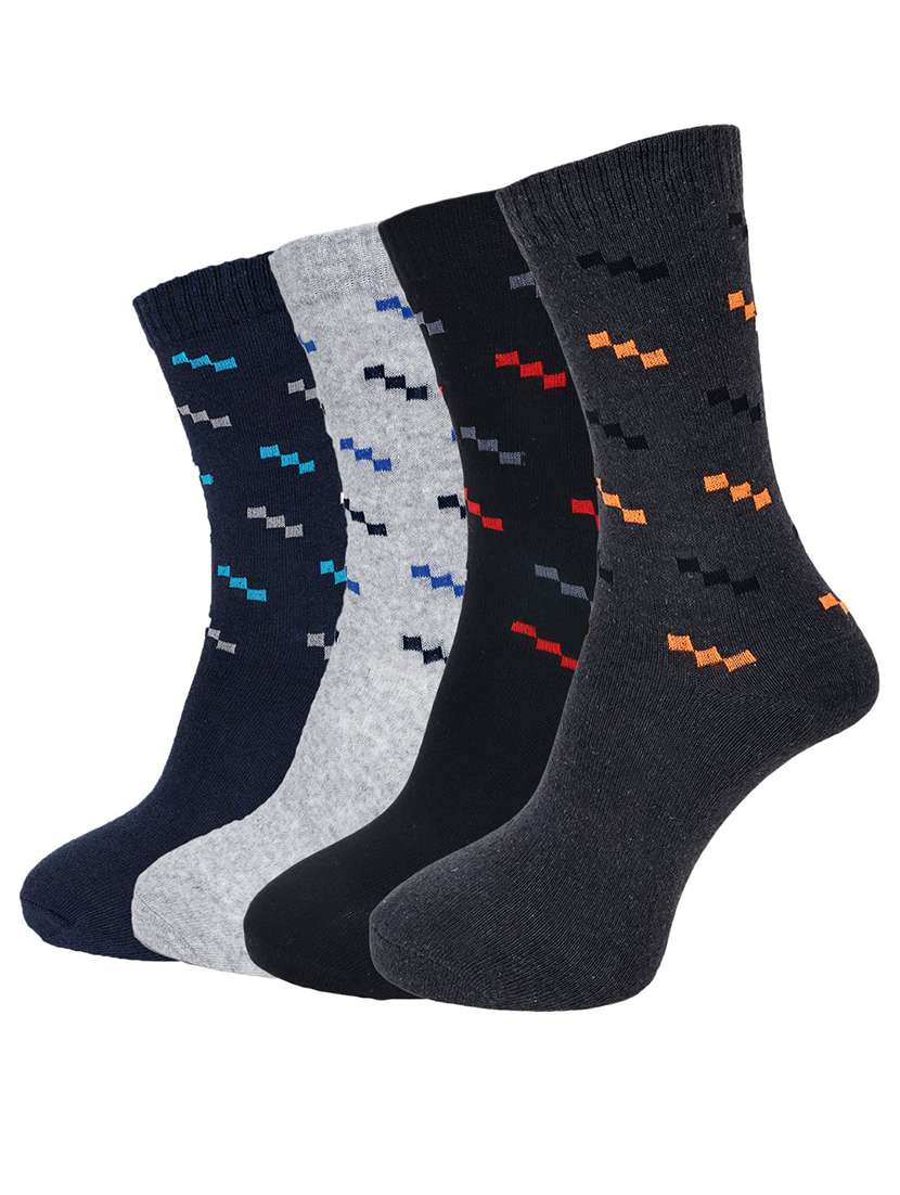 men self design above ankle length socks combo