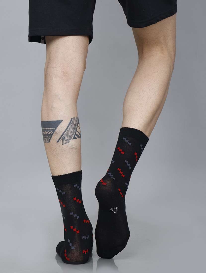 men self design above ankle length socks combo - 21588768 -  Standard Image - 3