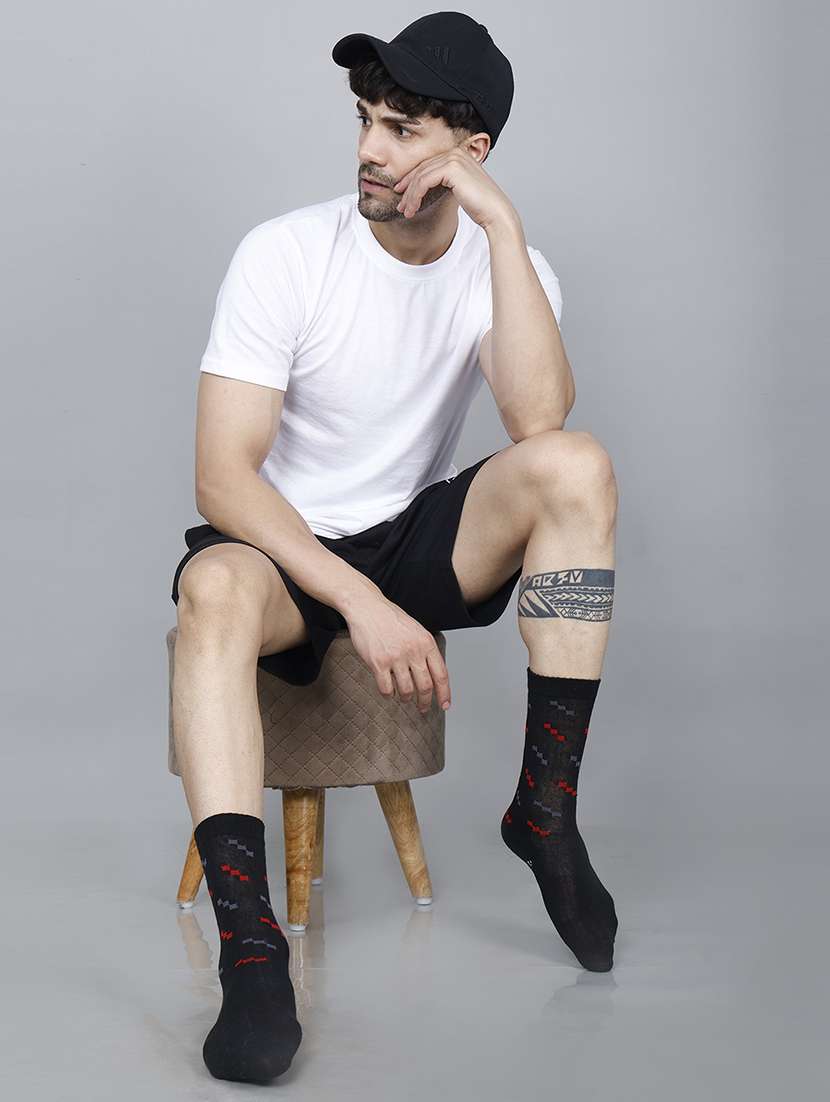 men self design above ankle length socks combo - 21588768 -  Standard Image - 5