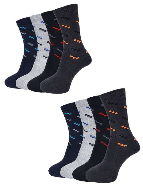 men self design above ankle length socks combo - 21588769 -  Standard Image - 0
