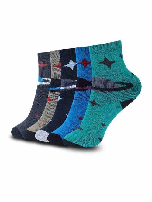kids pack of 5 ankle length socks - 21588787 -  Standard Image - 0