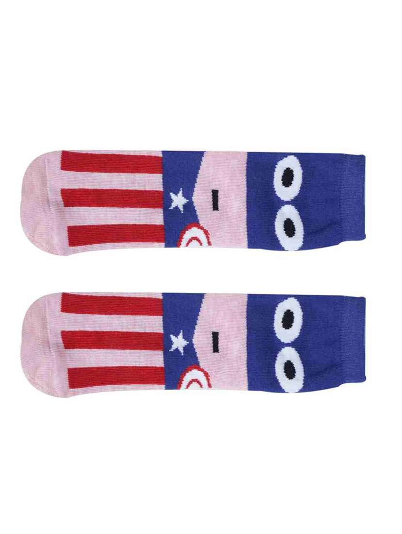 boys printed ankle length socks combo - 21588799 -  Standard Image - 3