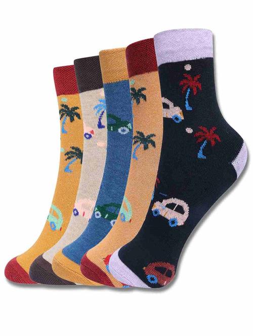 boys printed ankle length socks combo - 21588804 - Standard Image - 0