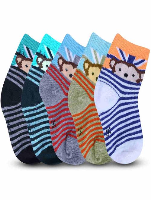 boys printed ankle length socks combo - 21588876 - Standard Image - 0