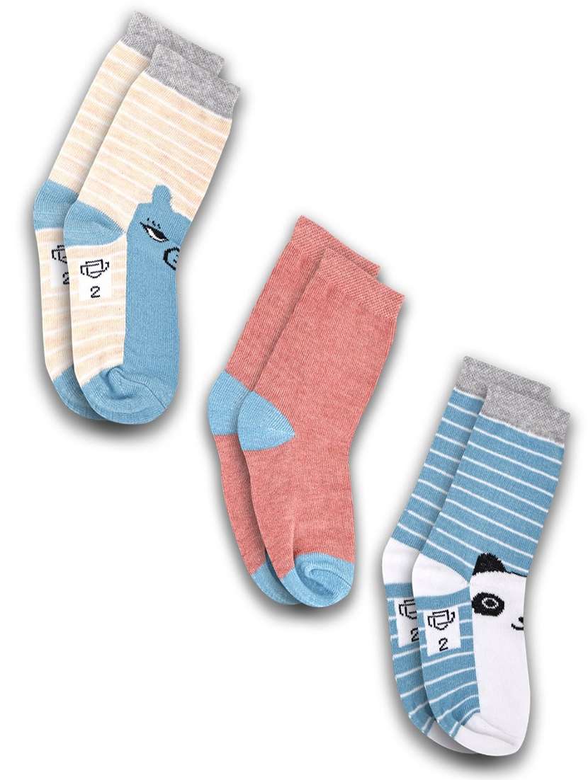 boys pack of 3 above ankle length sock