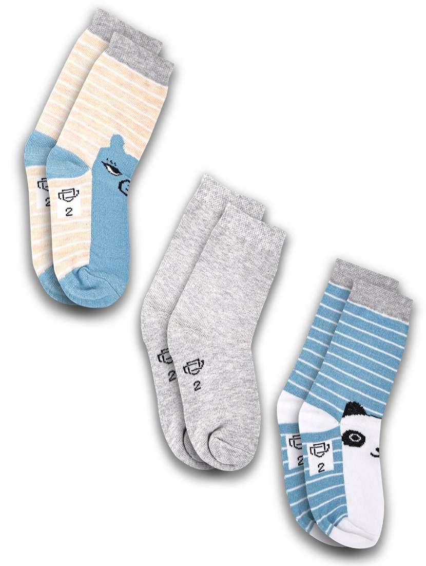 boys pack of 3 above ankle length sock