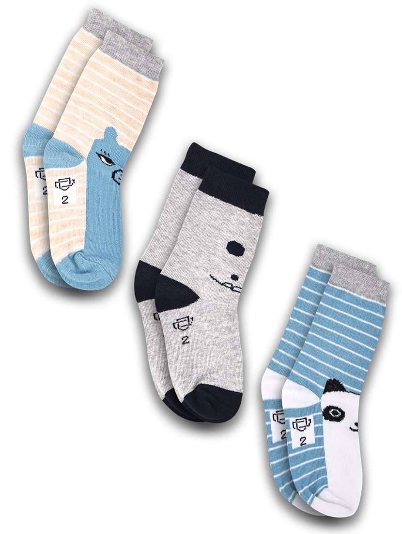 boys pack of 3 above ankle length sock