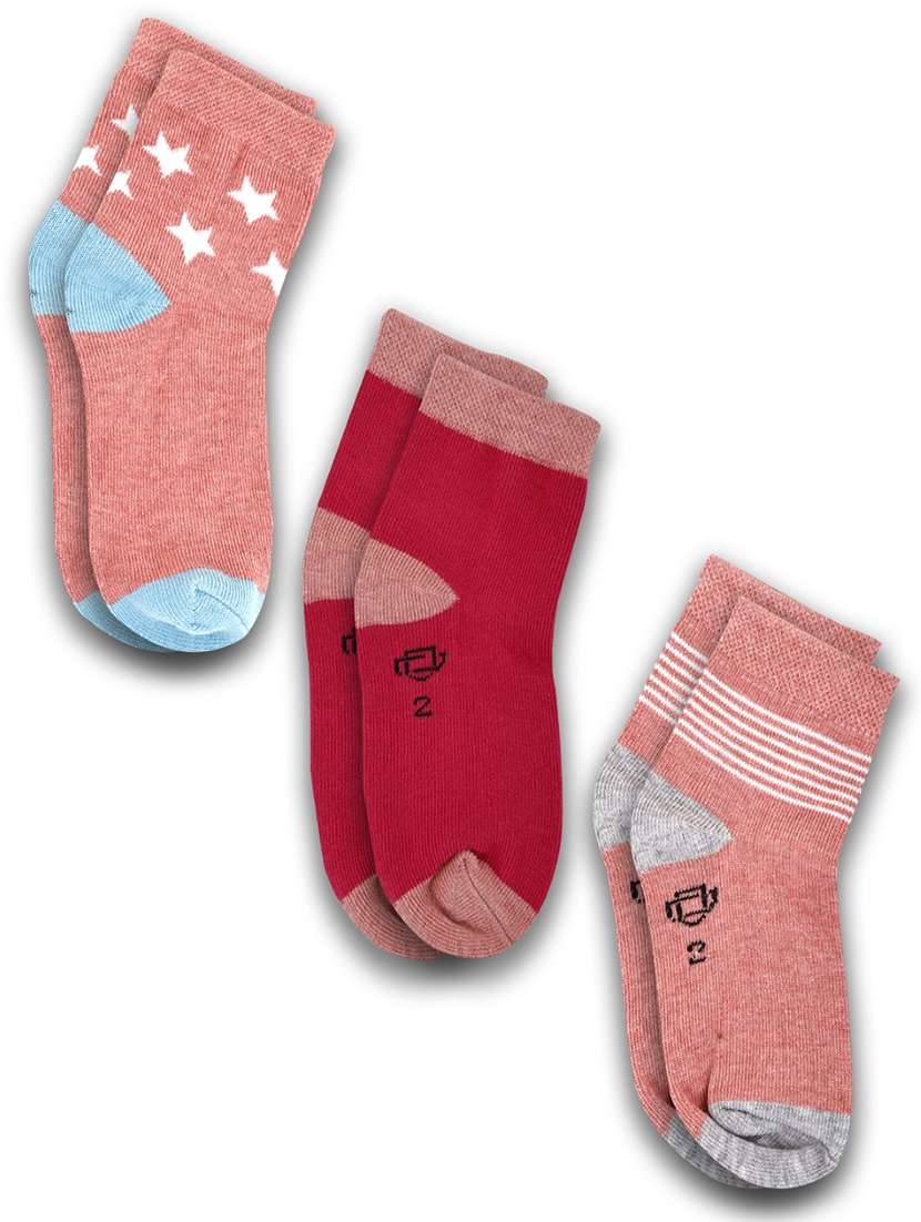 boys pack of 3 above ankle length sock