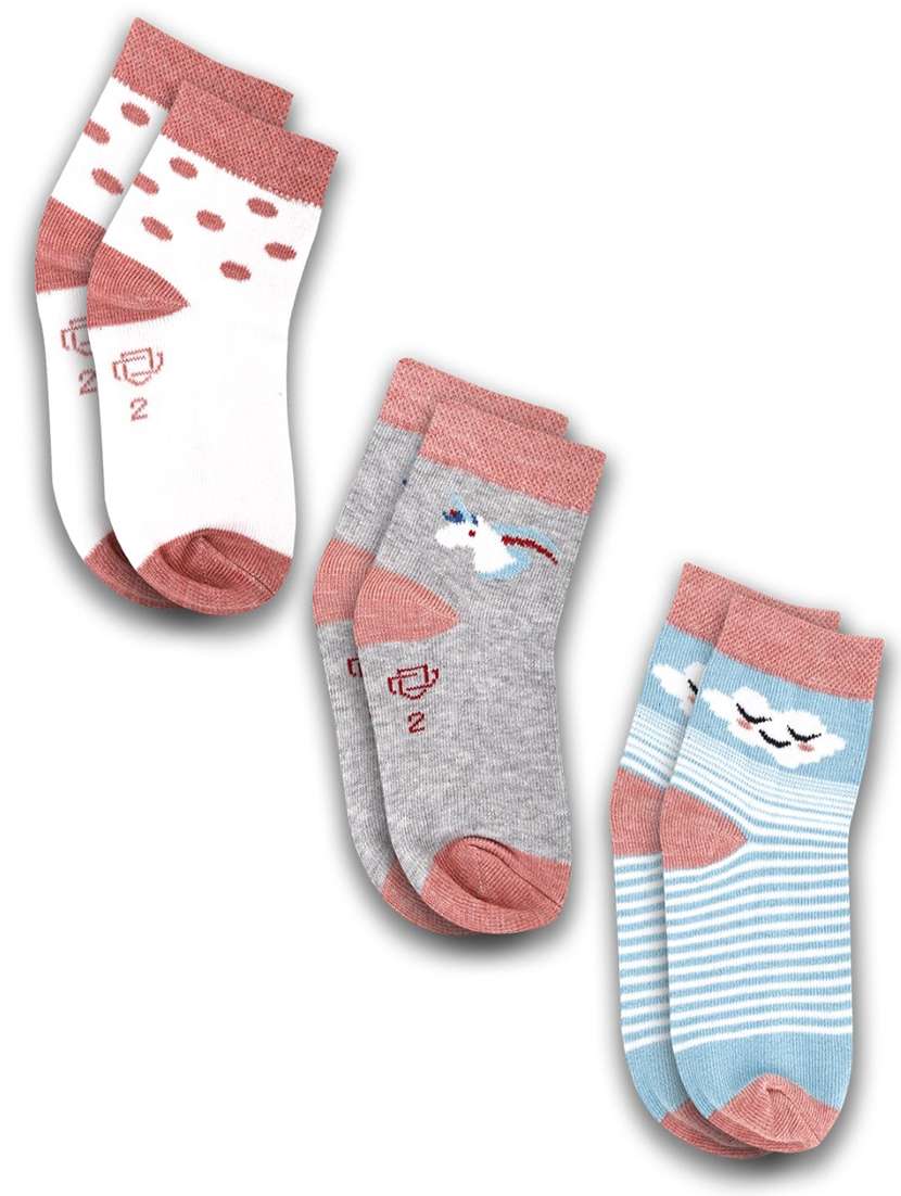 boys pack of 3 ankle length sock - 21589011 -  Zoom Image - 0
