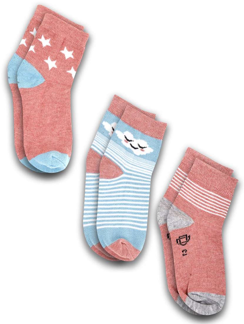 boys pack of 3 ankle length sock