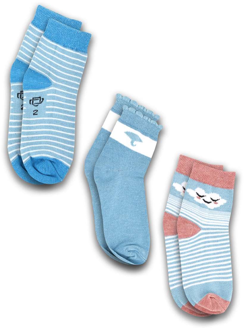 boys pack of 3 ankle length sock
