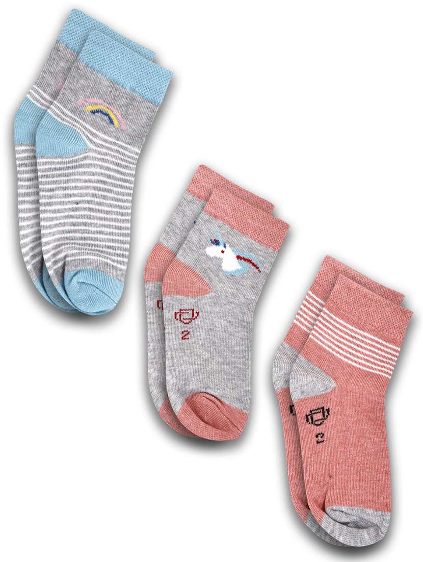 boys pack of 3 ankle length sock