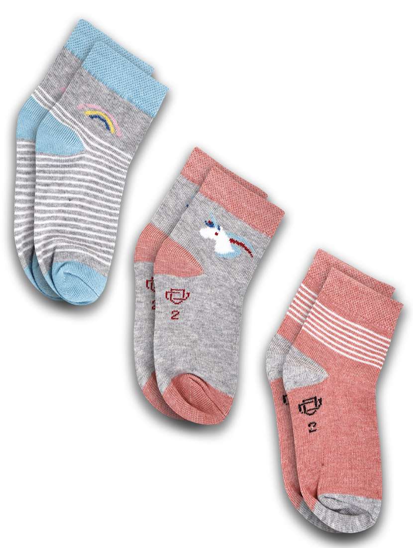 boys pack of 3 ankle length sock