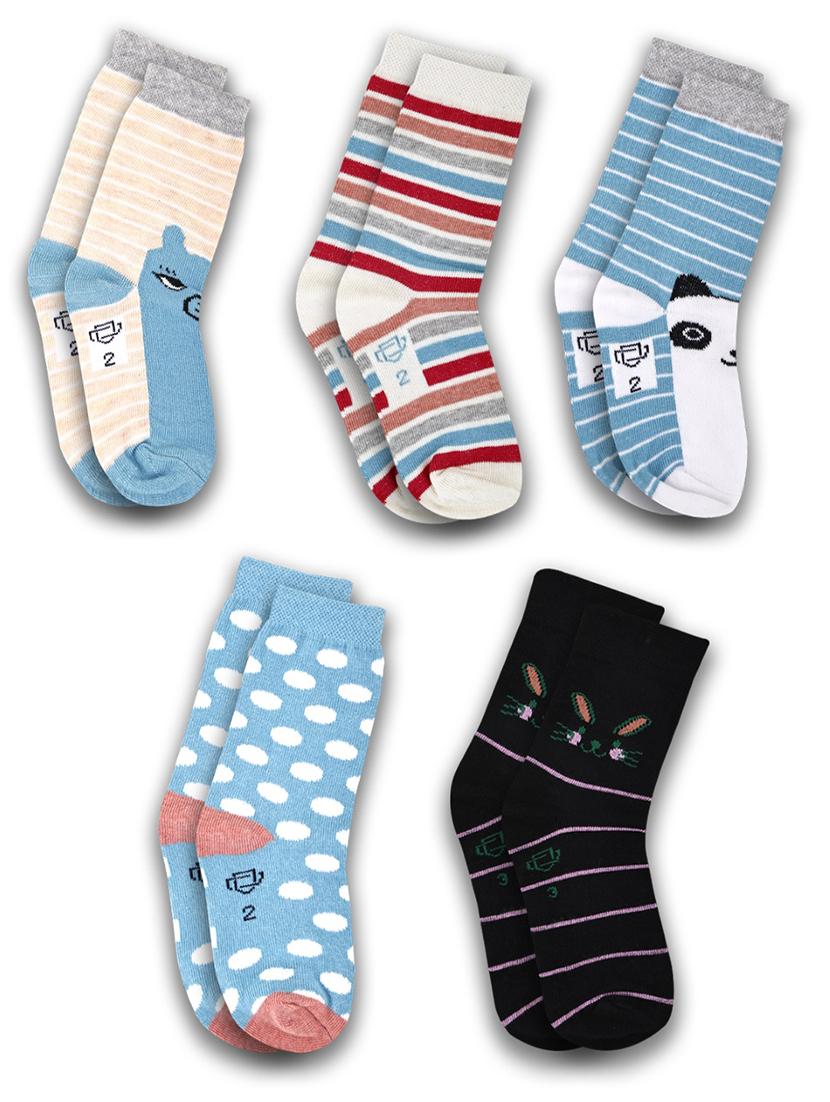 boys pack of 5 above ankle length sock - 21589086 - Zoom Image - 0