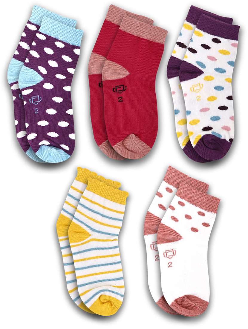 boys pack of 5 ankle length sock