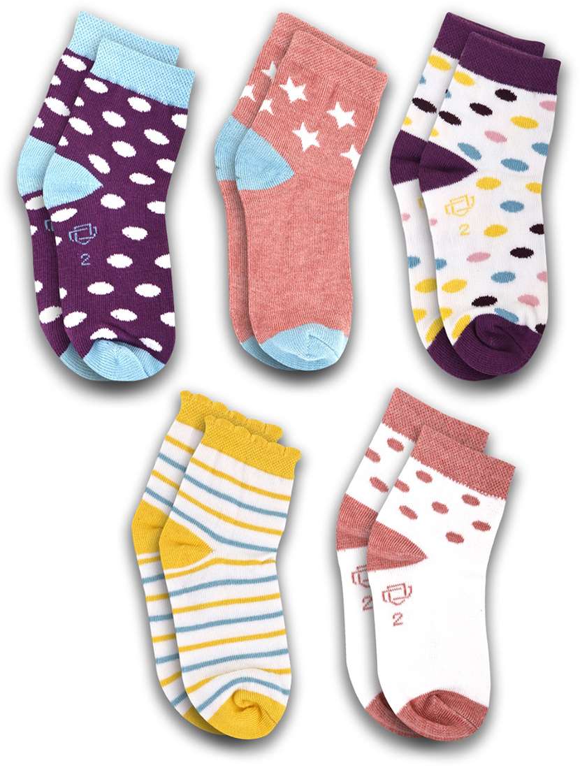 boys pack of 5 ankle length sock