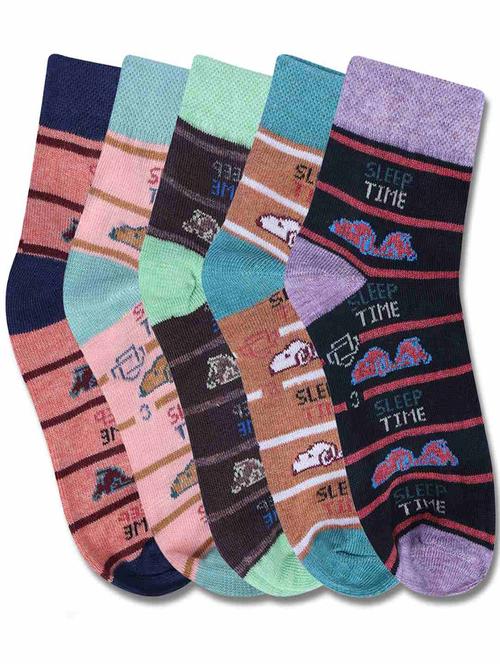 kids pack of 5 ankle length socks - 21589164 - Standard Image - 0