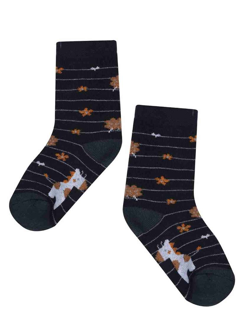 kids pack of 5 above ankle length socks - 21589186 -  Standard Image - 3