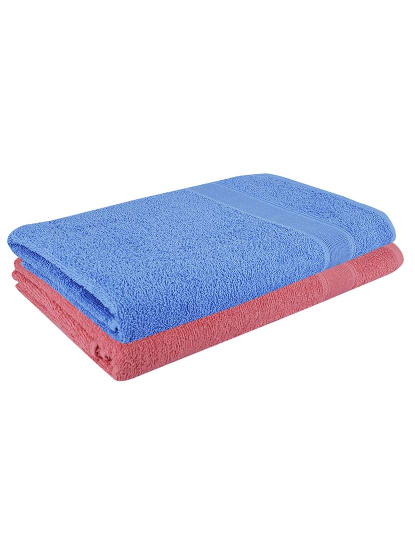 pack of 2 solid ultra-absorbent bath towel for men and women