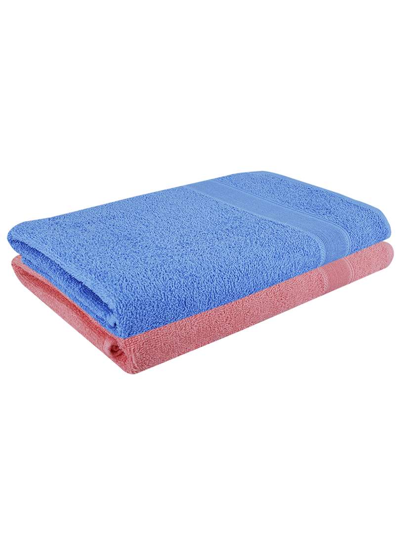 pack of 2 solid ultra-absorbent bath towel for men and women