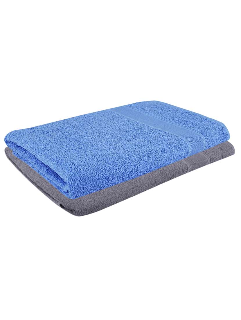 pack of 2 solid ultra-absorbent bath towel for men and women