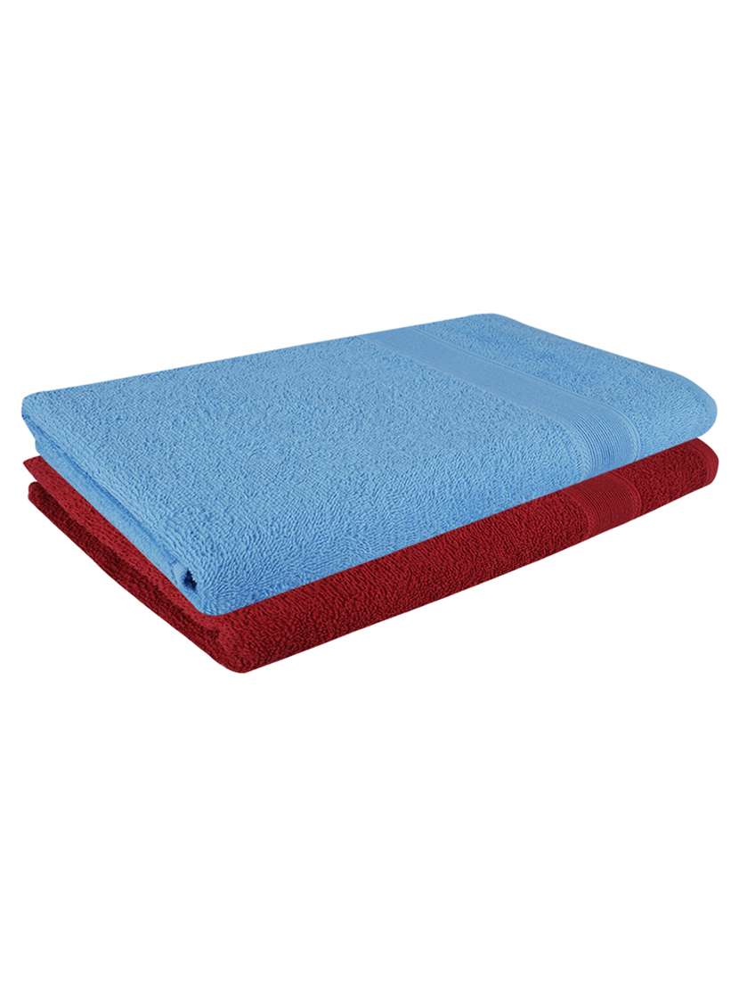 pack of 2 solid ultra-absorbent bath towel for men and women - 21589316 - Zoom Image - 0