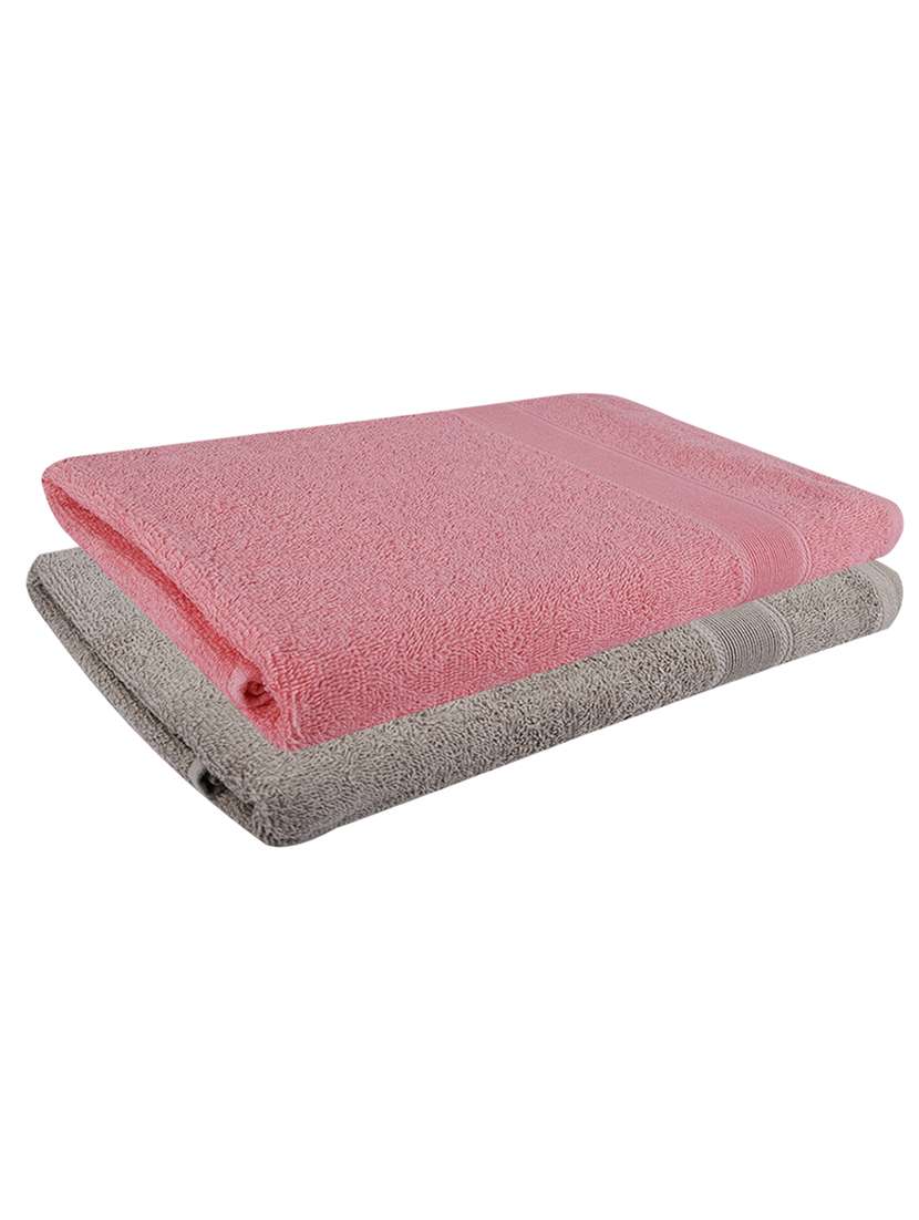 pack of 2 solid ultra-absorbent bath towel for men and women - 21589345 - Zoom Image - 0