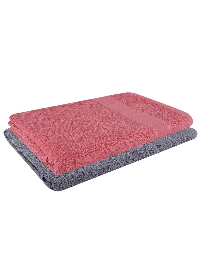 pack of 2 solid ultra-absorbent bath towel for men and women