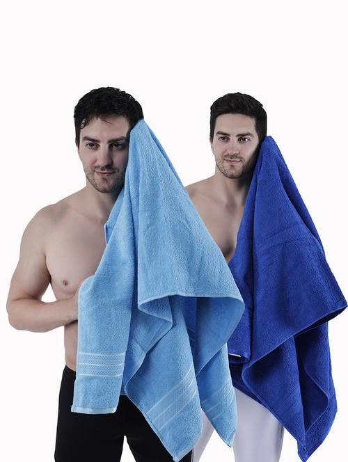 pack of 2 solid ultra-absorbent bath towel for men and women - 21589407 -  Standard Image - 0
