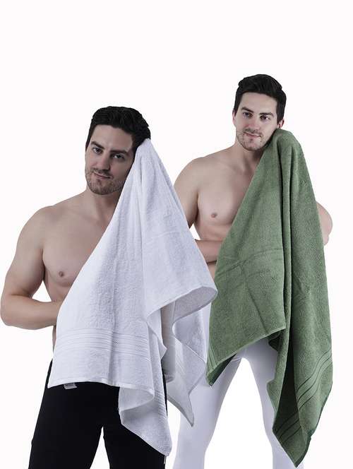 pack of 2 solid ultra-absorbent bath towel for men and women - 21589423 -  Standard Image - 0