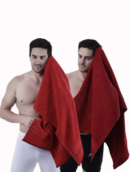 pack of 2 solid ultra-absorbent bath towel for men and women - 21589443 -  Standard Image - 0
