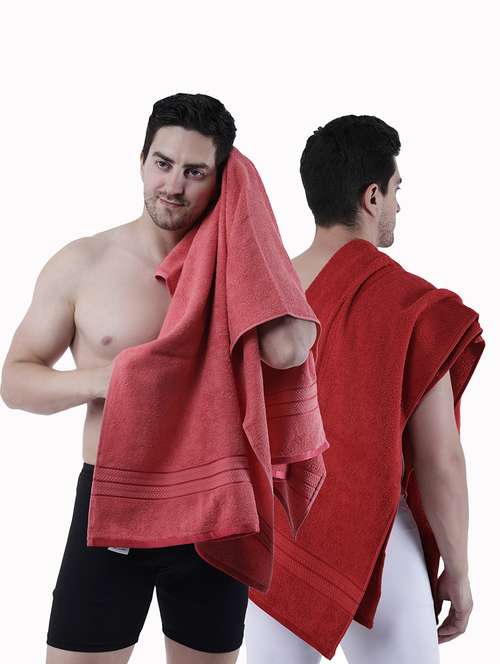 pack of 2 solid ultra-absorbent bath towel for men and women - 21589470 -  Standard Image - 0