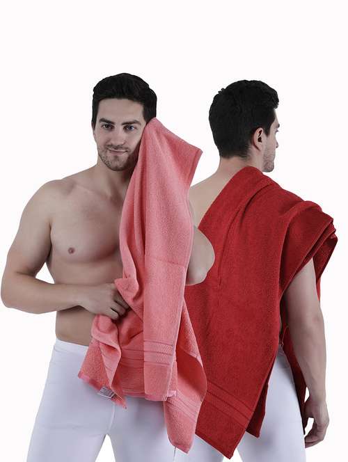 pack of 2 solid ultra-absorbent bath towel for men and women - 21589486 -  Standard Image - 0