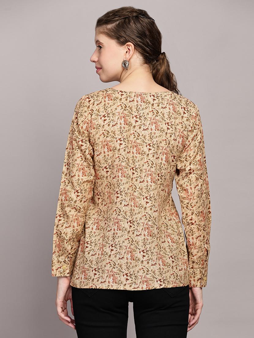 women printed long sleeves top - 21591941 - Standard Image - 3