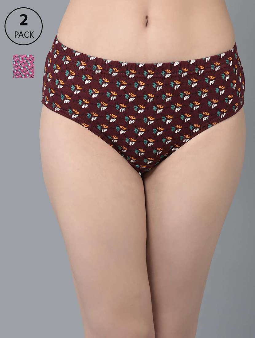 women printed mid rise hipster panty combo - 21592823 -  Zoom Image - 0