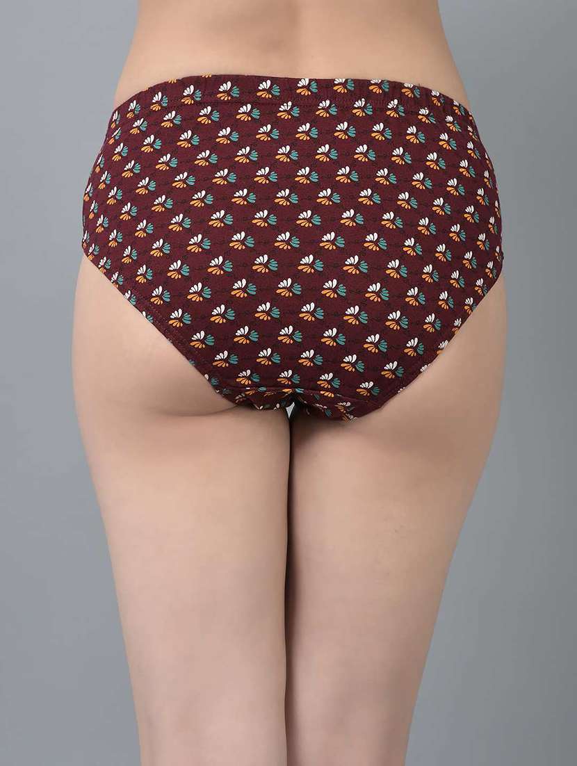 women printed mid rise hipster panty combo - 21592823 -  Standard Image - 3