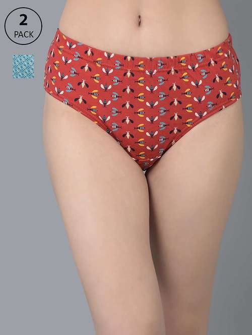 women printed mid rise hipster panty combo - 21592827 -  Standard Image - 0