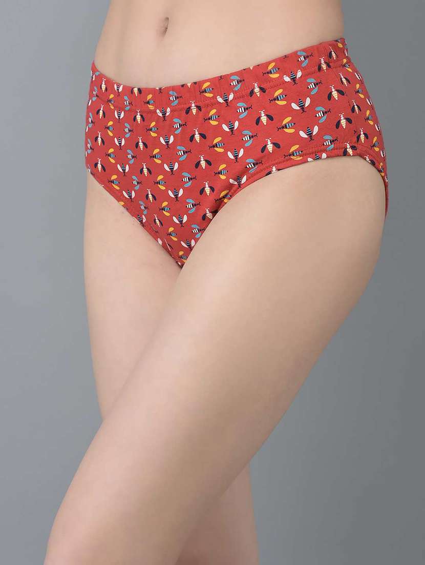 women printed mid rise hipster panty combo - 21592827 -  Standard Image - 3